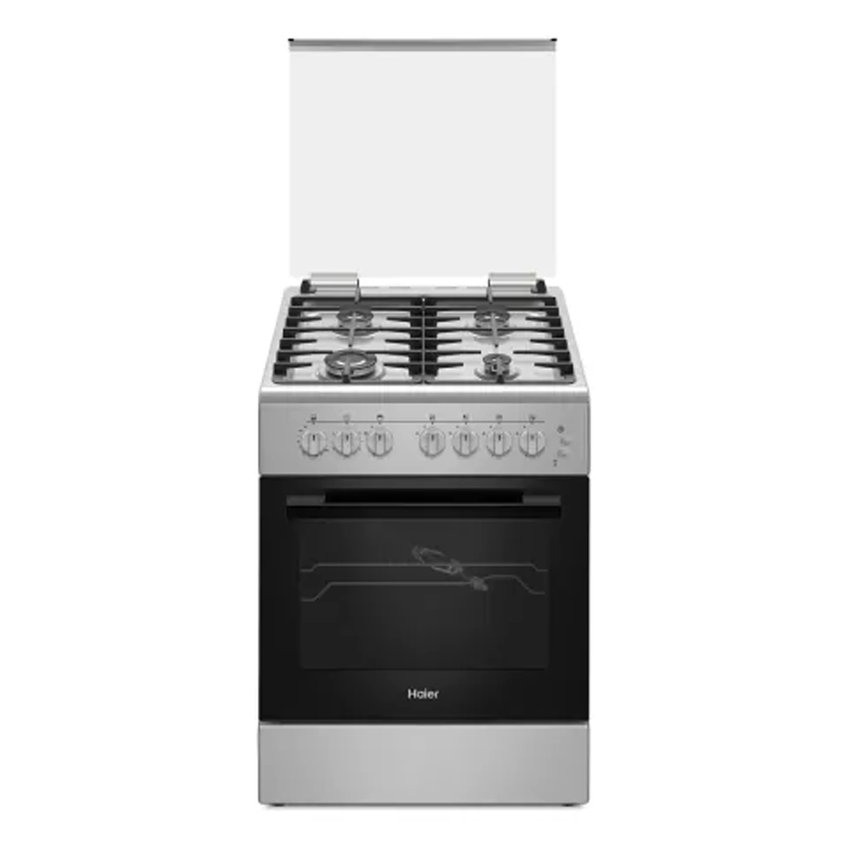Haier Gas Cooker 60cm black HCR6060GTS