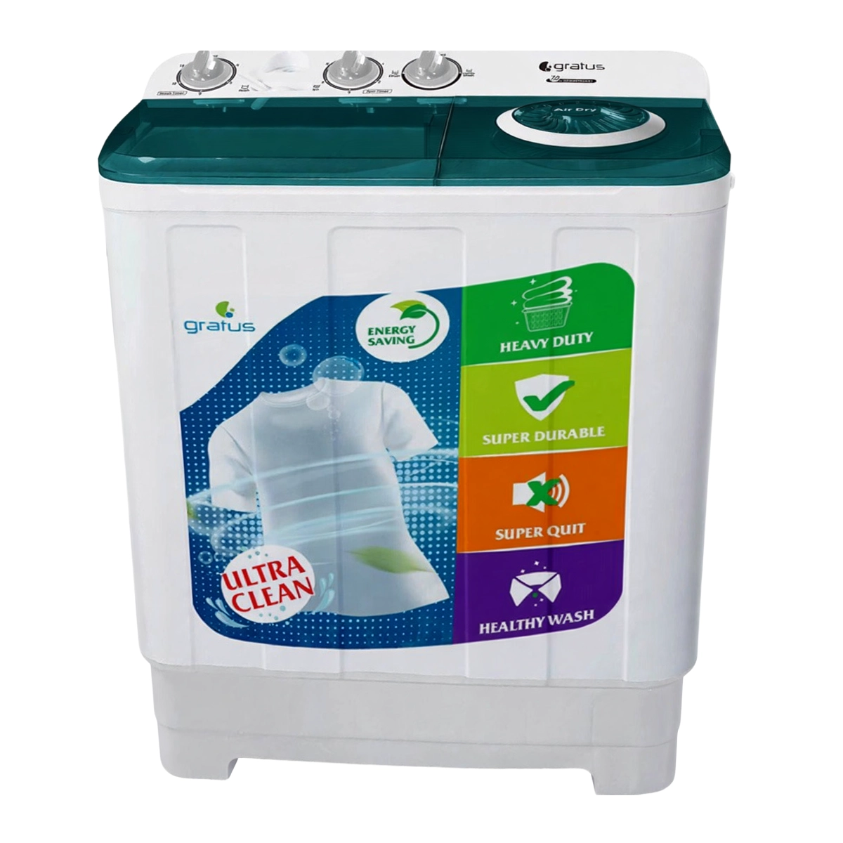 GSWM07KCDX1 GRATUS SEMI AUTOMATIC 7KG WM